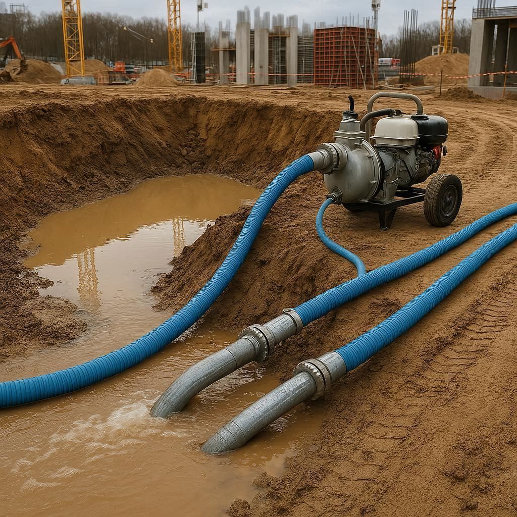 Водопонижение и осушение котлована в Зеленогорске