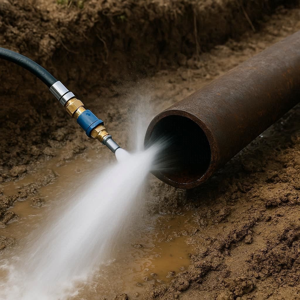 Гидродинамическая прочистка водопроводных труб в Зеленогорске