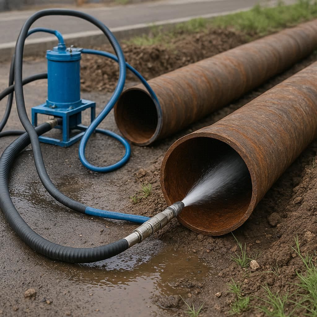 Гидродинамическая прочистка водопроводных труб в Зеленогорске