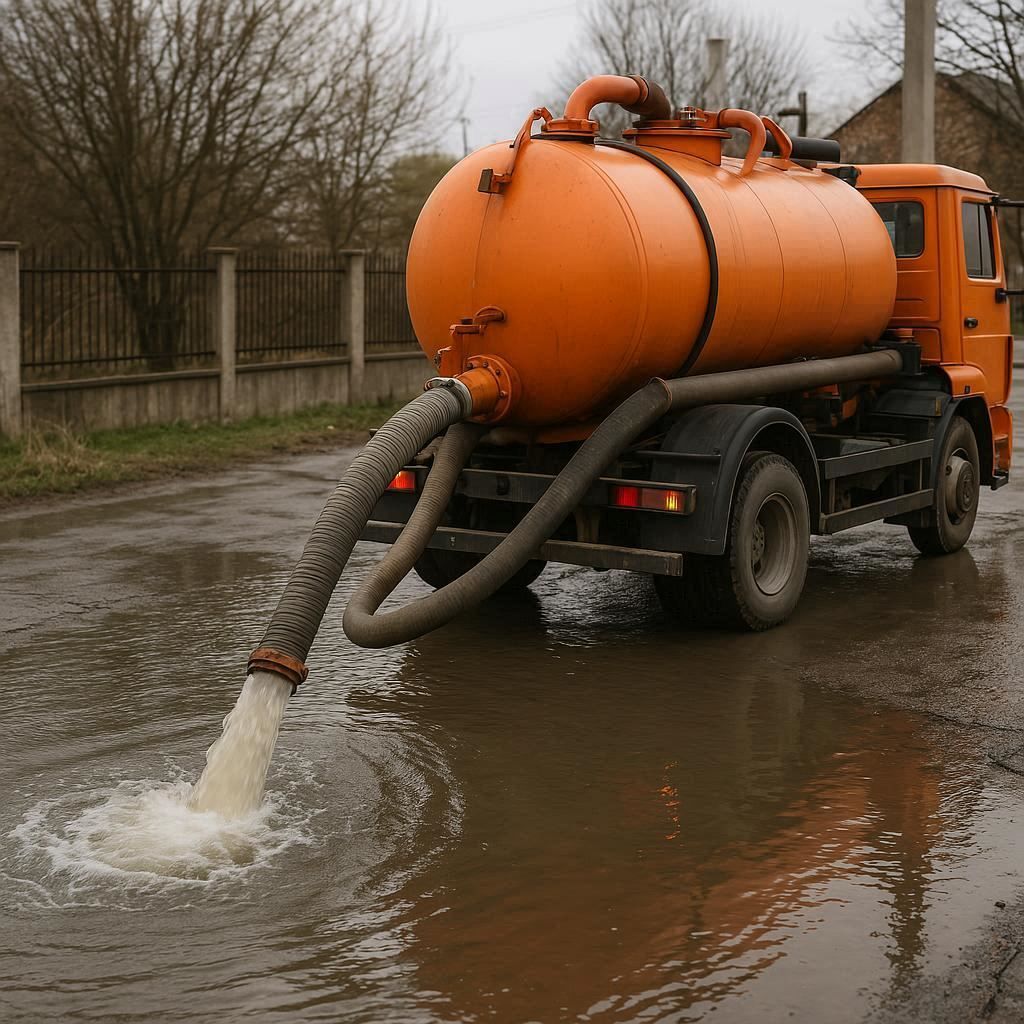 Откачка воды в Зеленогорске